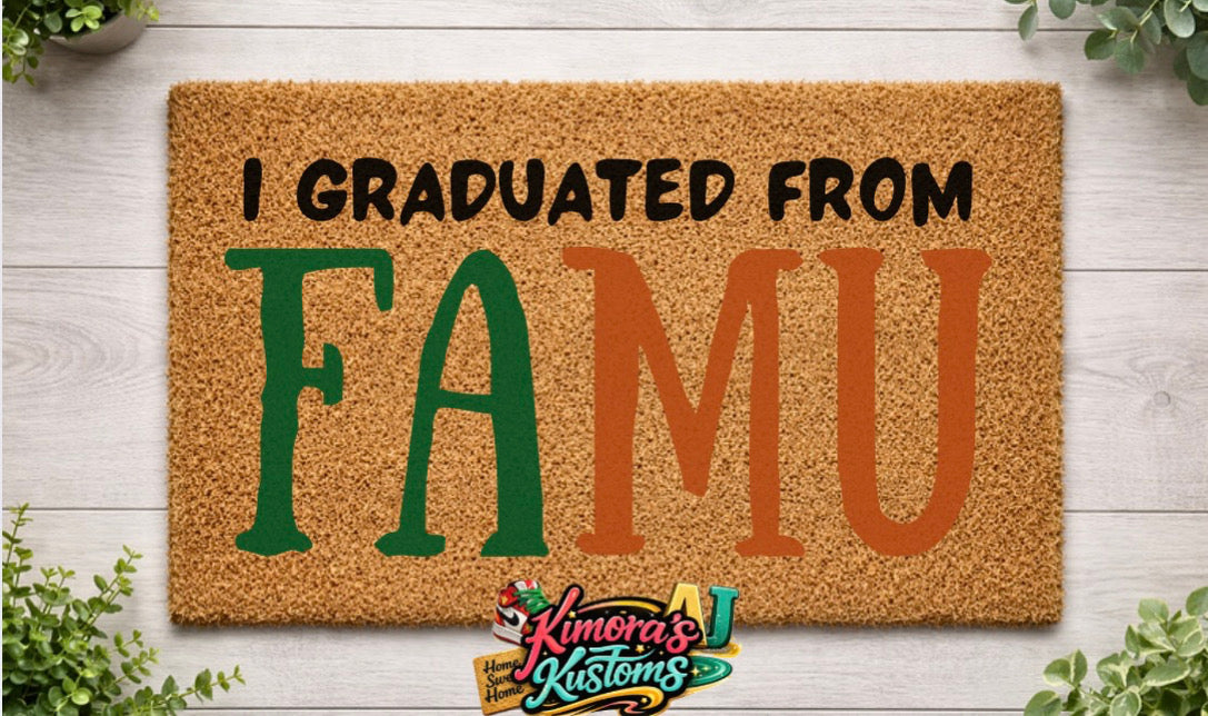 Custom FAMU Doormats
